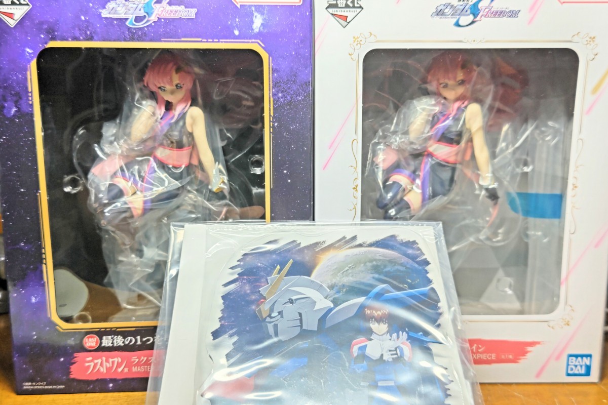 機動戦士ガンダムSEED FREEDOM 一番くじ A賞 & ラストワン賞 ラクス・クライン MASTERLISE EXPIECE & D賞 キラ・ヤマト ビジュアルスタンド_画像1