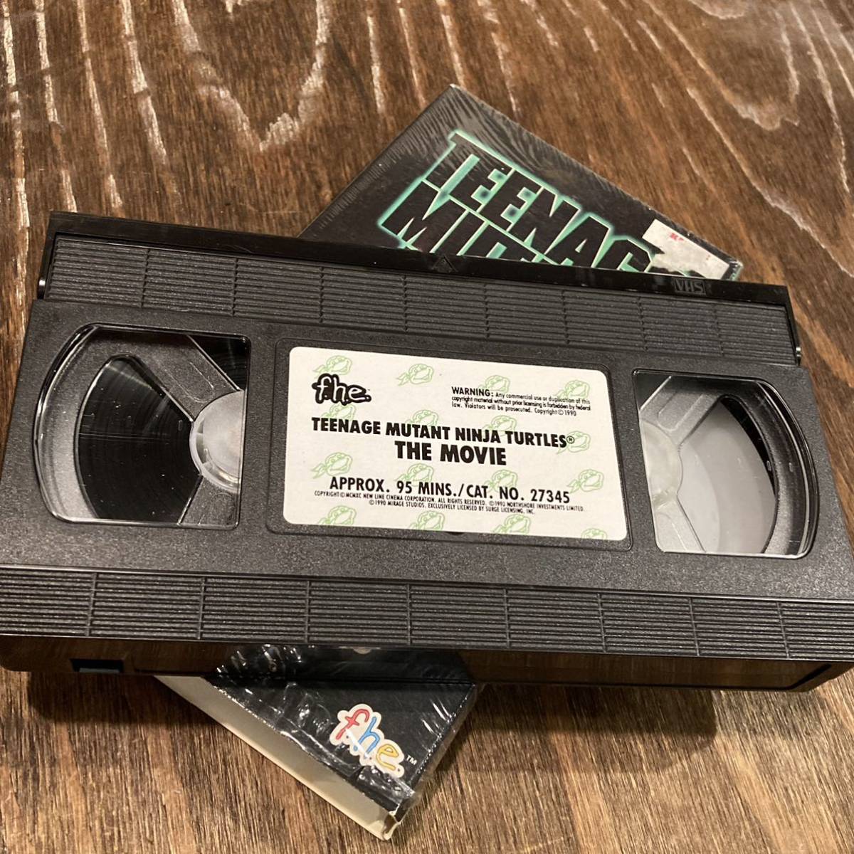 タートルズ 海外版 VHS 90年 NINJA TURTLES シュリンク付き ビデオテープ 当時物