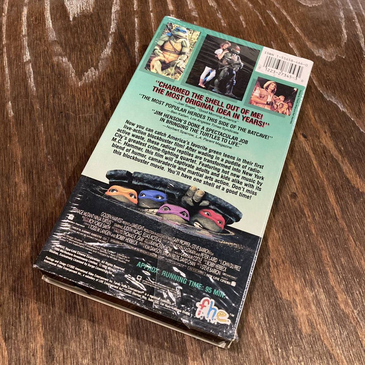 タートルズ 海外版 VHS 90年 NINJA TURTLES シュリンク付き ビデオテープ 当時物