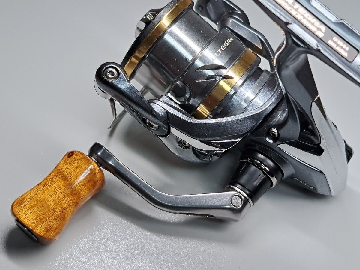 ①ウッドノブ 平型 木製/ゴールド 2個セット ダイワSタイプ ①ウッドノブ 平型 木製/ゴールド 2個セット ダイワSタイプ