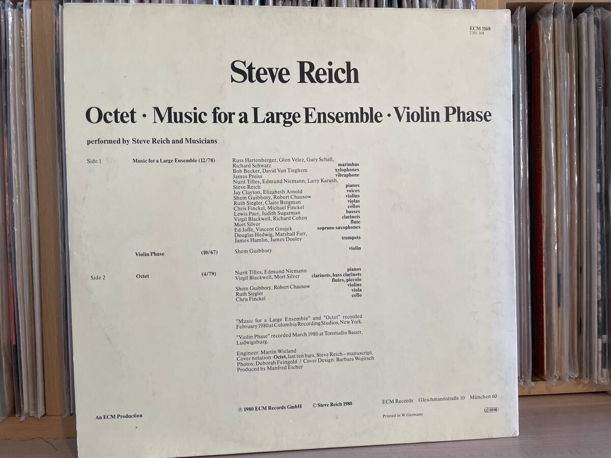 Steve Reich Octet Music For A Large Ensemble Violin Phase_画像2
