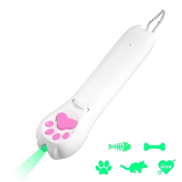 猫 おもちゃ じゃらし LEDポインター 猫グッズ ペット用品 レーザーポインター 犬 USB 充電式 肉球タイプ ストレス解消 グリーンライト_画像10