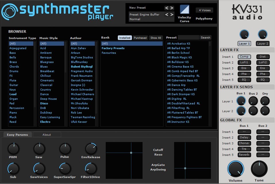  стандартный товар SYNTHMASTER PLAYERp переустановка основа универсальный Synth загрузка версия не использовался Mac/Win