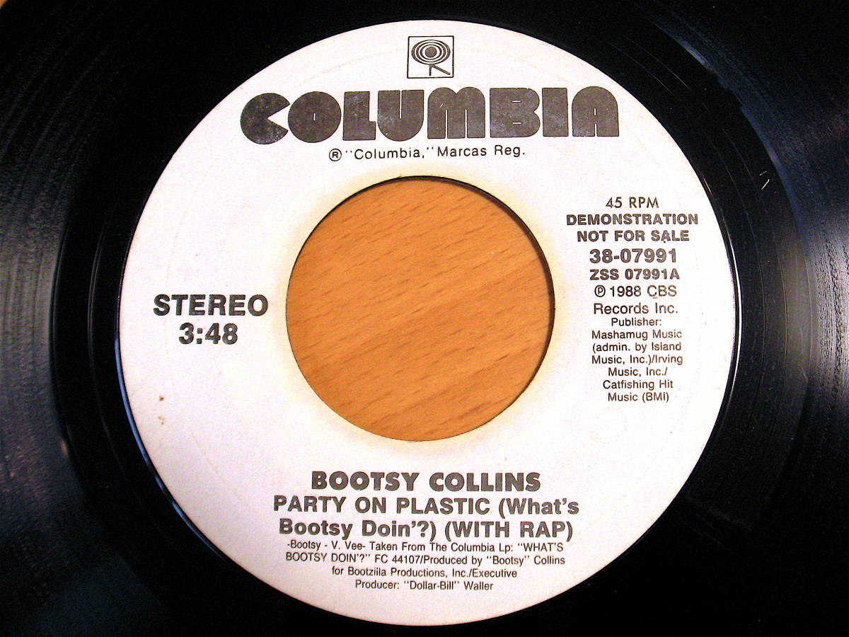 7inch★Bootsy Collins『Party On Plastic』★Beatles「Hey Jude」★P-Funk, Hip-Hop, Rap, EP 45_画像1