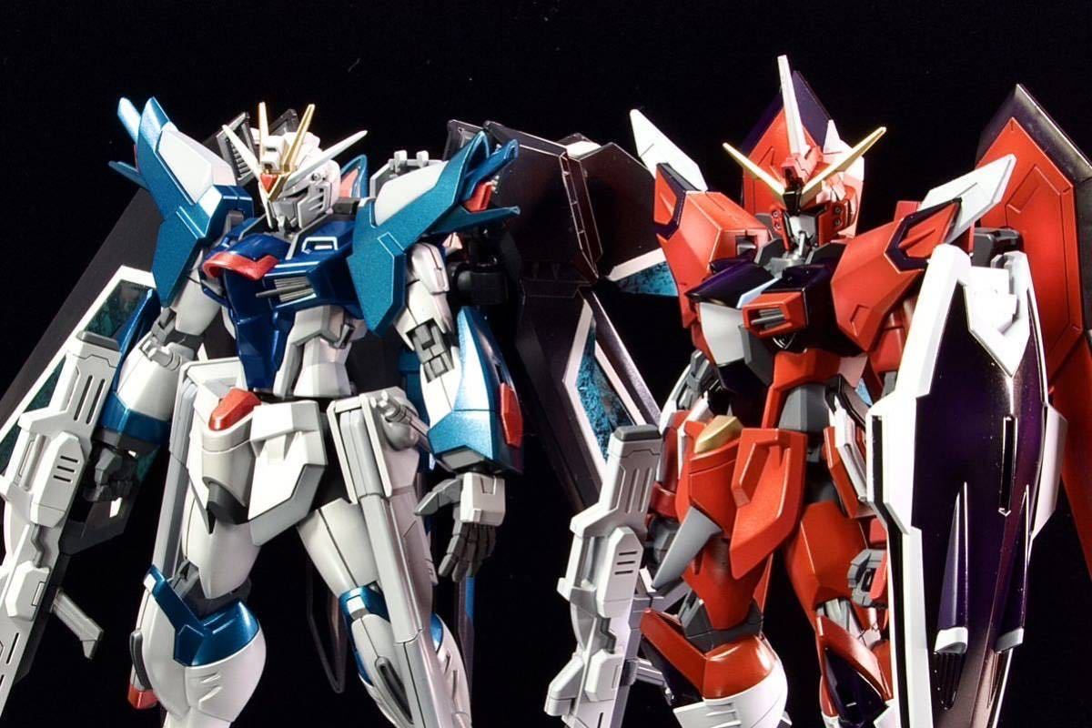 イモータルジャスティスガンダム1/144 ガンプラ完成品 HGCE小改修　塗装済み　完成品　SEED FREEDAM フリーダム　ガンダム_ライジングフリーダムは別途出品中です