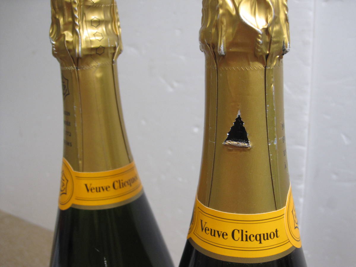 ●Veuve Clicquot シャンパン 2本まとめて●Ponsardin Brut Yellow Label ヴーヴ クリコ イエローラベル ブリュット 12度 750ml●未開栓_画像4