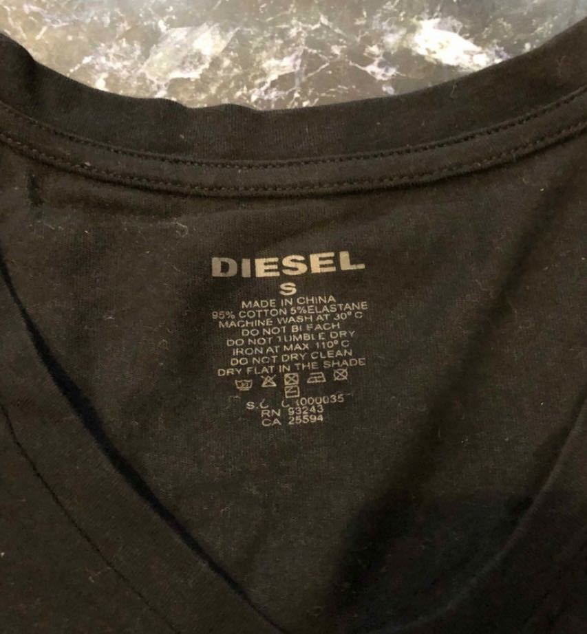 ディーゼル　DIESEL トップス　半袖Tシャツ　ブラック