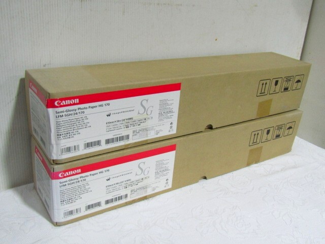 【現状品】○Canon　Semi-Glossy Photo Paper　HG　170　LFM-SGH/24/170　610mm　フォト半光沢紙　 O.02.24.L　　のご紹介です。_画像1