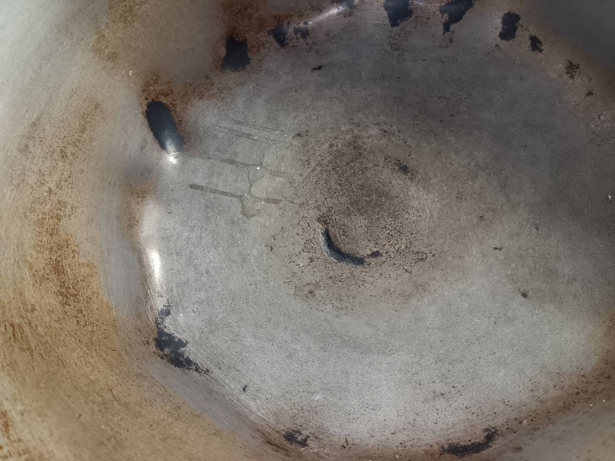 業務用 アルミ合金鍋 大鍋 直径 約55cm イベント 炊きだし 重量約3キロ 水漏れ 難アリの画像5
