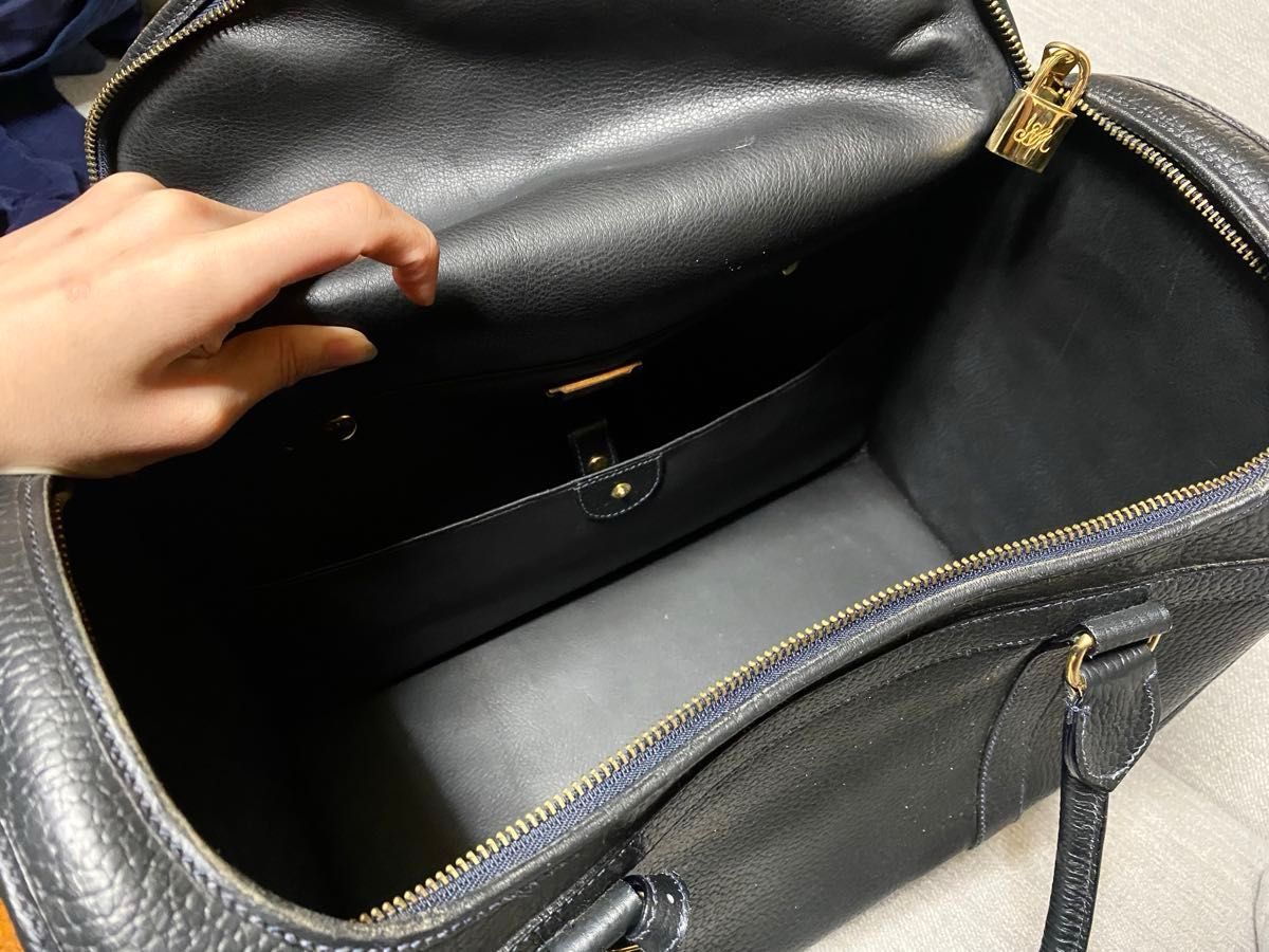 希少品 FOXEY フォクシー 型押しレザー 本革 ボストンバッグ 希少品 FOXEY フォクシー 型押しレザー 本革 ボストンバッグ
