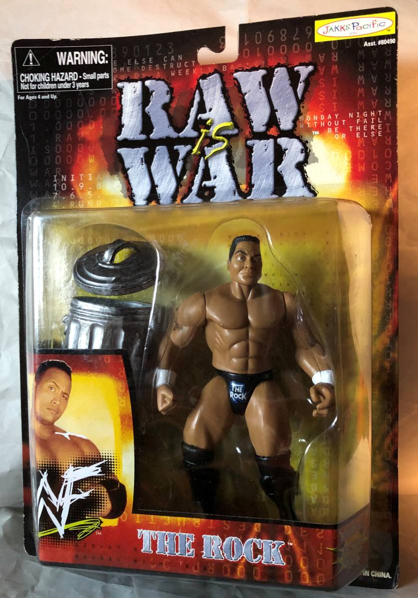 ザ・ロック THE ROCK WWF RAW IS WAR 1999 ドウェイン ジョンソン ブリスター フィギュア WWE レスリング プロレス JAKKS PACIFIC マテル_画像1