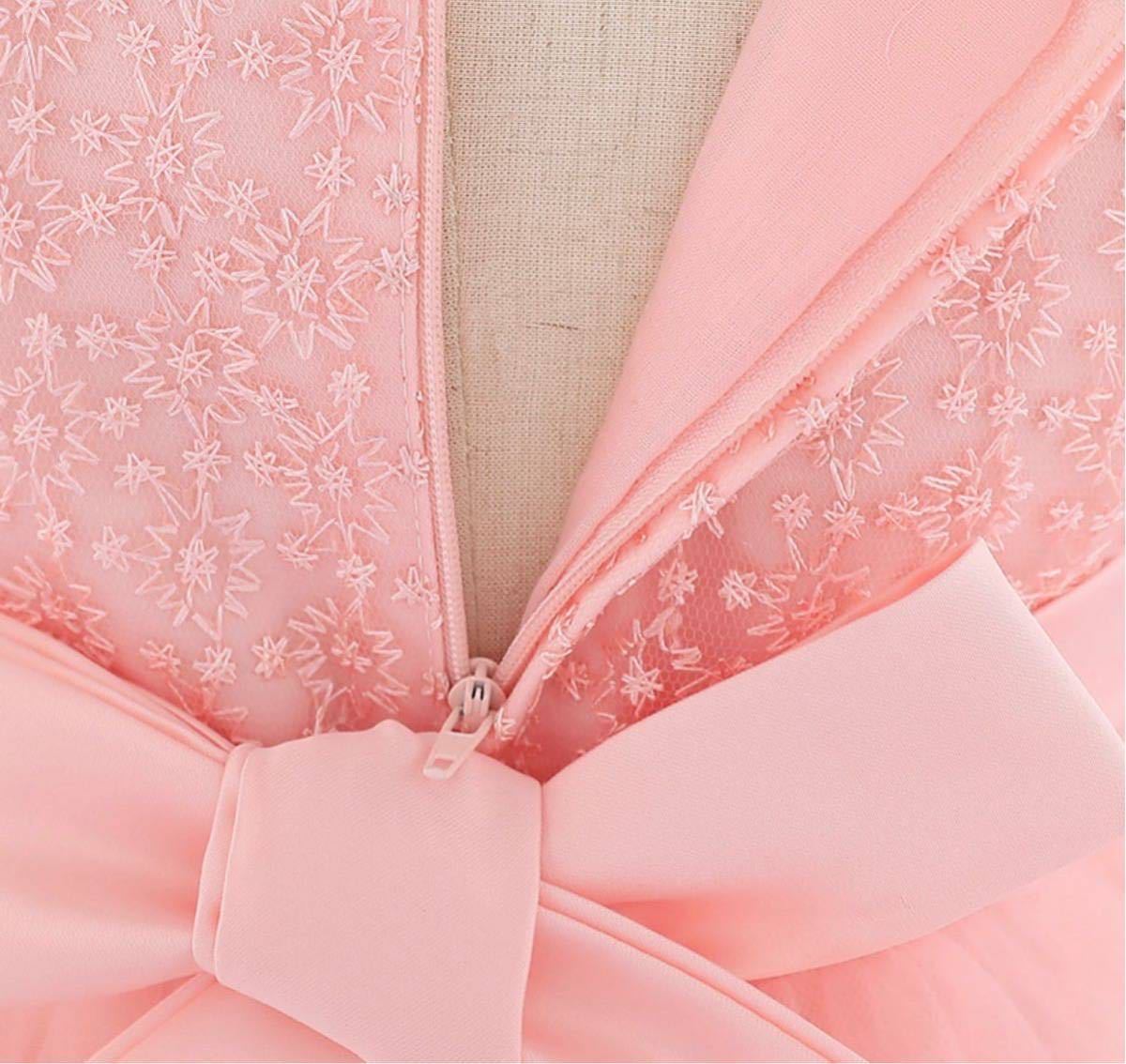[90. розовый ] новый товар девочка baby платье для торжеств вышивка One-piece новорожденный платье .. три . половина день рождения свадьба ребенок платье . день рождения 100 день 