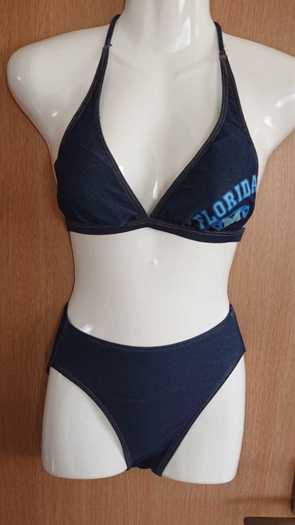 * Denim style bikini 2 point set * size unknown *