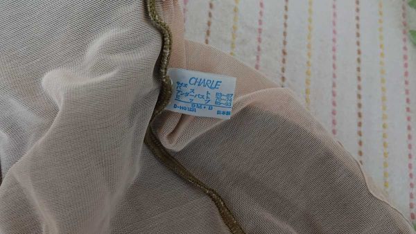 ☆CHARLE☆光沢あり☆カーキ系ワンピース水着☆9M・B☆日本製☆総裏地あり☆シャルレ☆_画像5