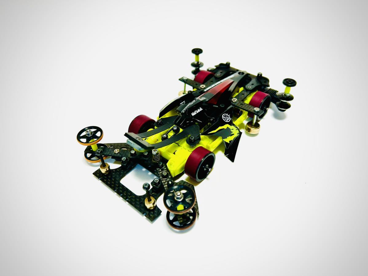 ミニ四駆MSフレキ完成品 スラピボ セイchan式アンカー フル ミニ四駆MSフレキ完成品 スラピボ セイchan式アンカー フル