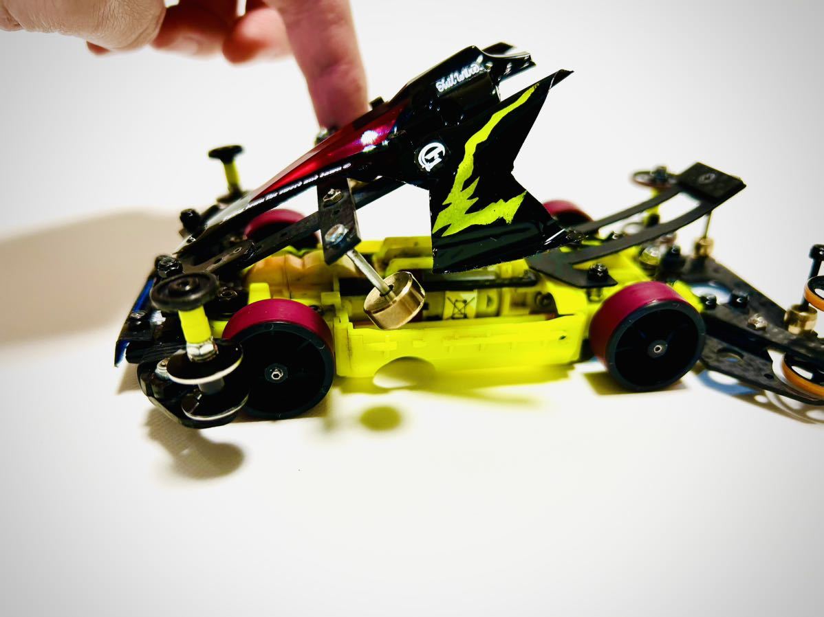 ミニ四駆MSフレキ完成品 スラピボ セイchan式アンカー フル ミニ四駆MSフレキ完成品 スラピボ セイchan式アンカー フル