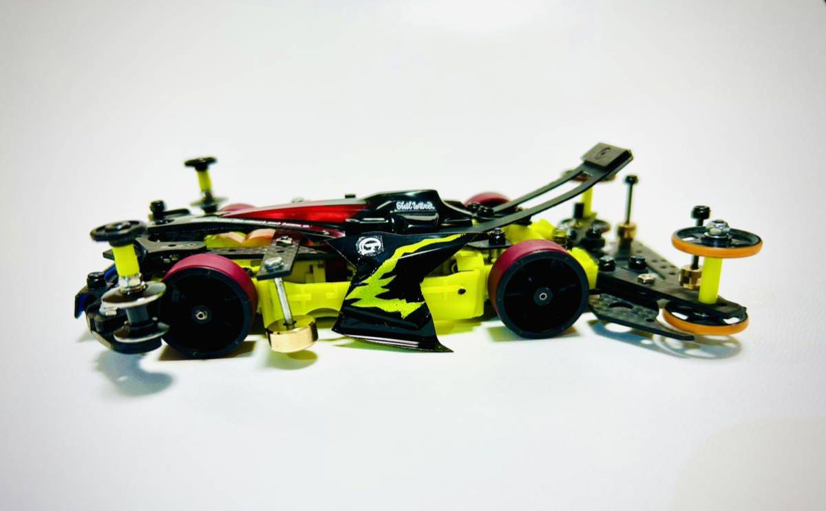 ミニ四駆MSフレキ完成品 スラピボ セイchan式アンカー フル ミニ四駆MSフレキ完成品 スラピボ セイchan式アンカー フル