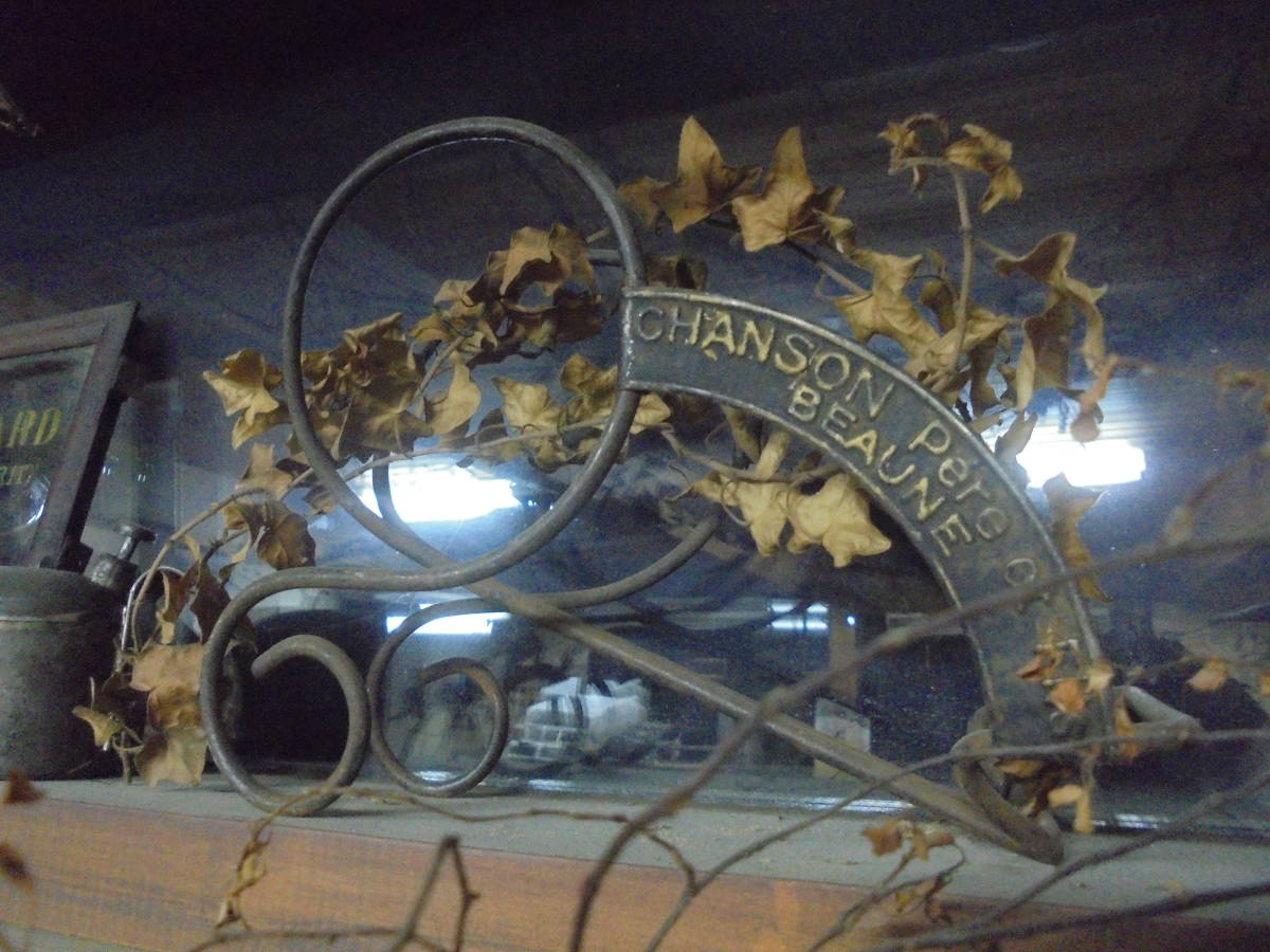 【フランス蚤の市ワインホルダー】アイアンワインラックキャリーアンティーク古道具鉄フレームインテリアカフェバーインダストリアルの画像5