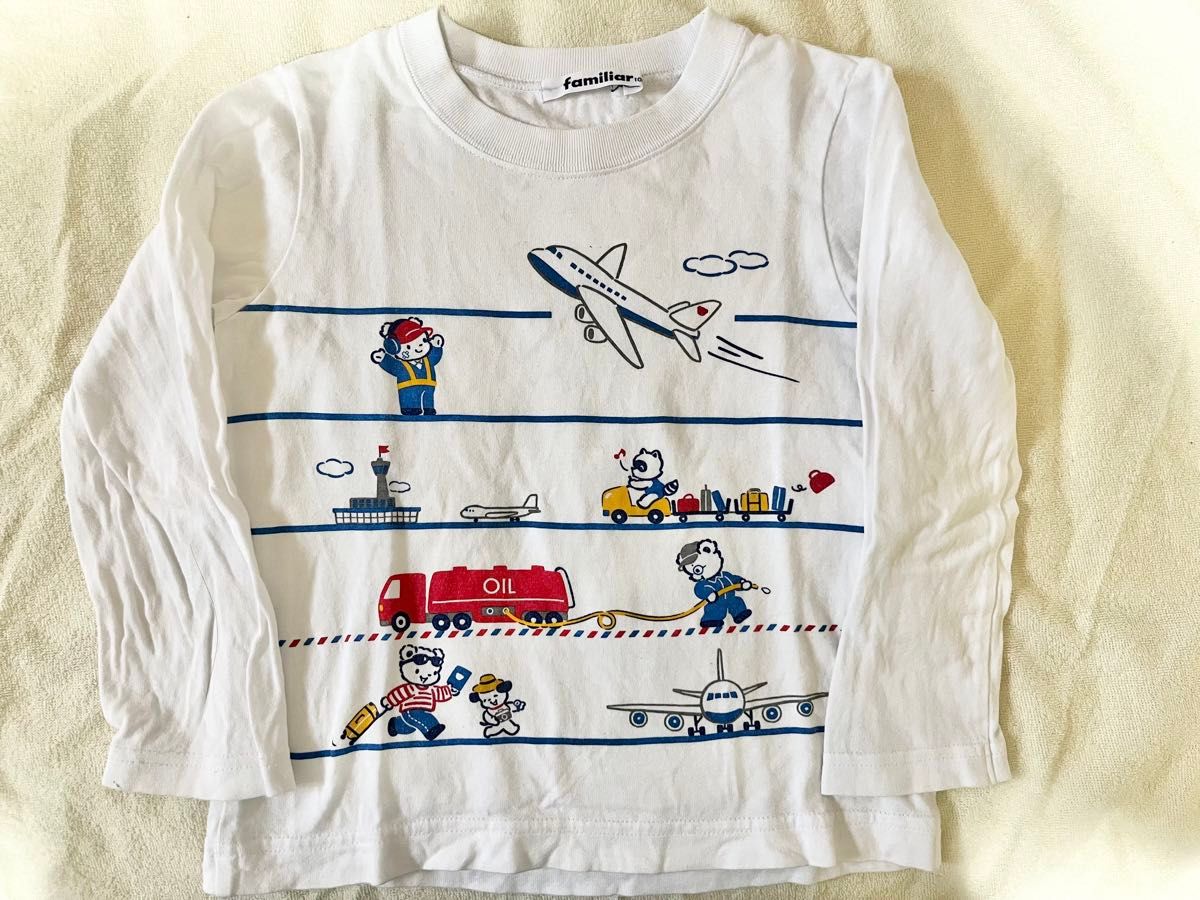ファミリア 長袖Tシャツ セット おはなしTシャツ 70周年 100cm ファミリア 長袖Tシャツ セット おはなしTシャツ 70周年 100cm