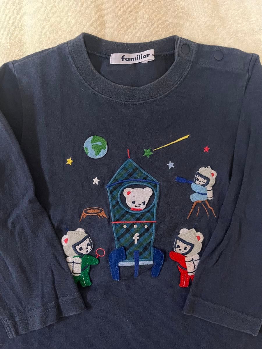 ファミリア 長袖Tシャツ セット おはなしTシャツ 70周年 100cm ファミリア 長袖Tシャツ セット おはなしTシャツ 70周年 100cm