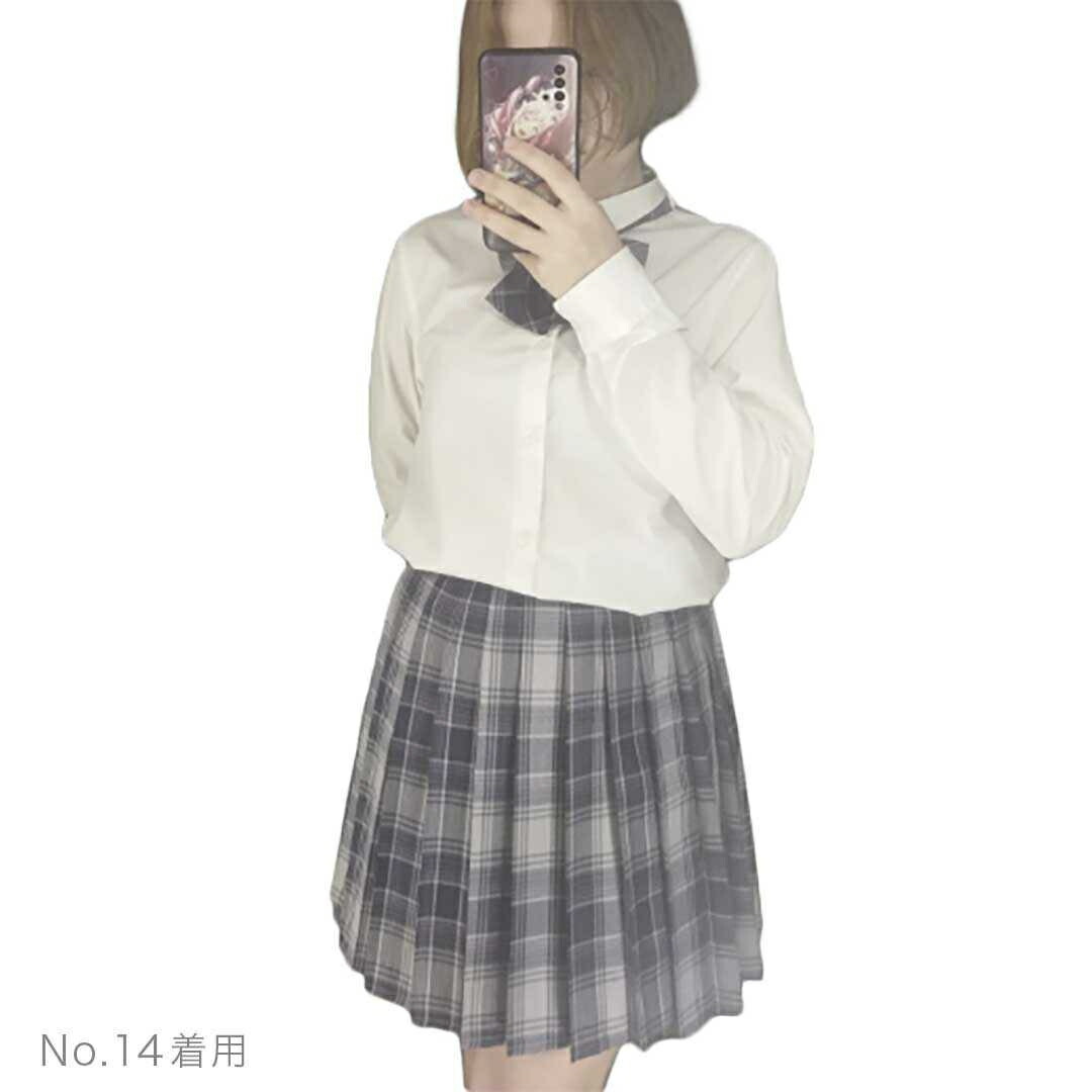 【M】【ディープブルー】スクールスカート チェック柄 選べる16色 43cm School プリーツスカート 制服スカート ミニ 大きいサイズ_画像8