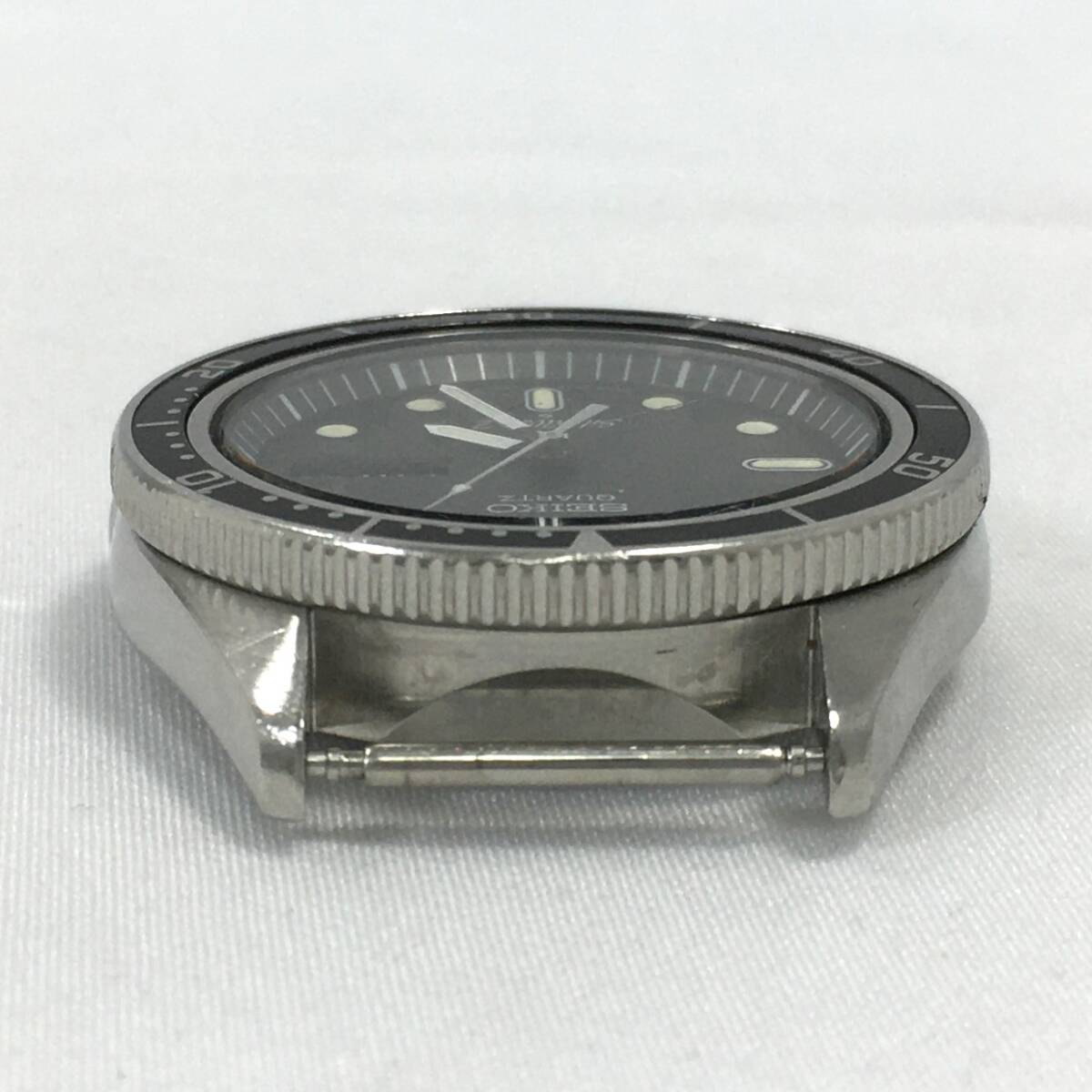 セイコー PHK068 シルバーウェーブ ブラック 文字盤 デイデイト クオーツ メンズ 腕時計 フェイスのみ 電池交換済 稼働品 SEIKO 7546-6060_画像5