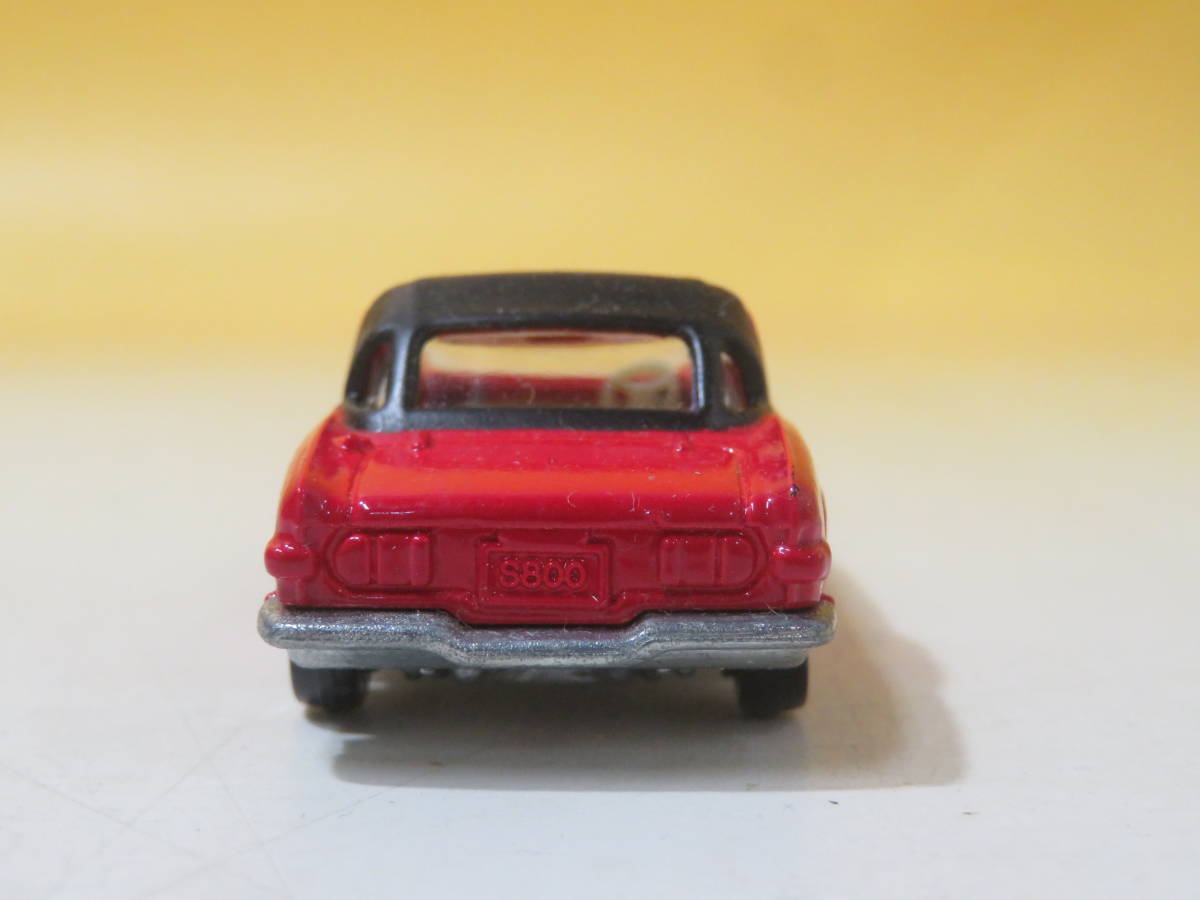 【中古】トミカ(tomica) 黒箱　日本製 当時物　No.23 ホンダ S800M レッド　J1 T452_画像5