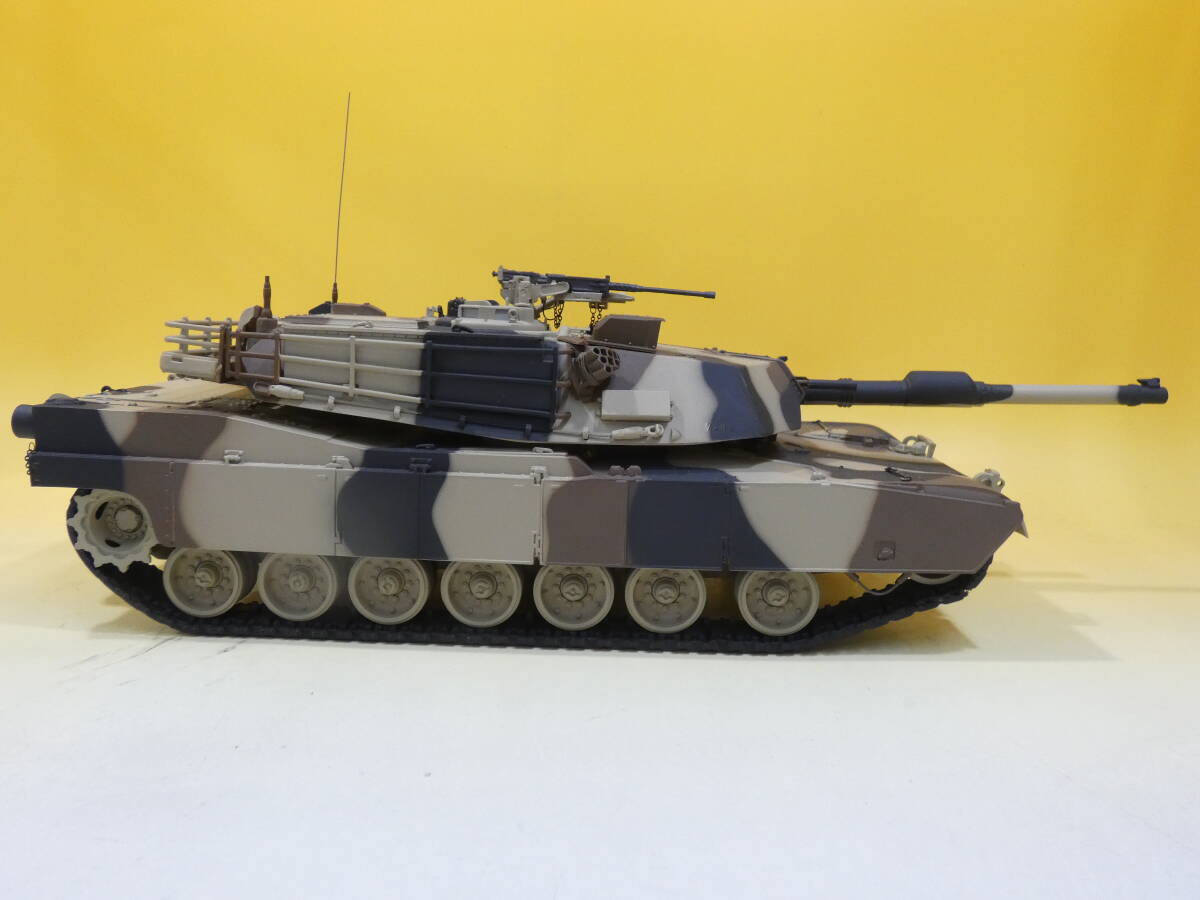 【ミニカー】フランクリンミント 1/24 アメリカ軍 M1A1 Abrams Tank エイブラムス 戦車 迷彩 全長約41cm 1円スタート【ジャンク】A H2444の画像4