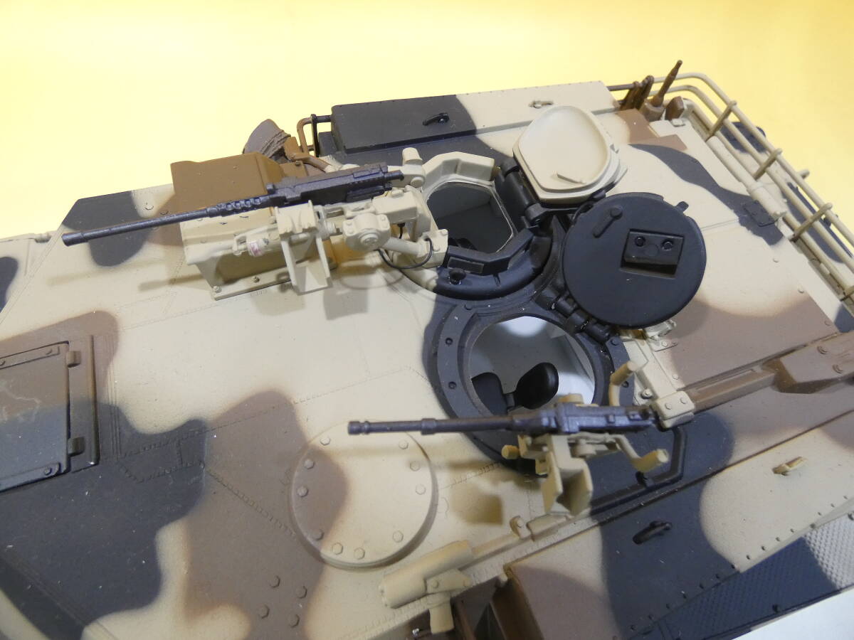 【ミニカー】フランクリンミント 1/24 アメリカ軍 M1A1 Abrams Tank エイブラムス 戦車 迷彩 全長約41cm 1円スタート【ジャンク】A H2444の画像9