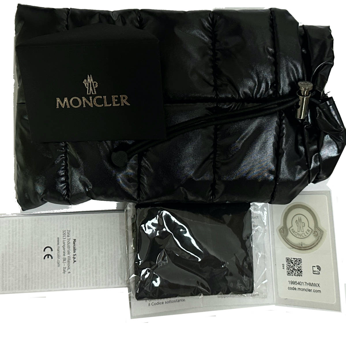処分価格 Moncler メガネ 正規新品 モンクレール 付属品付き ML5007 /V 001 イタリア製_画像10