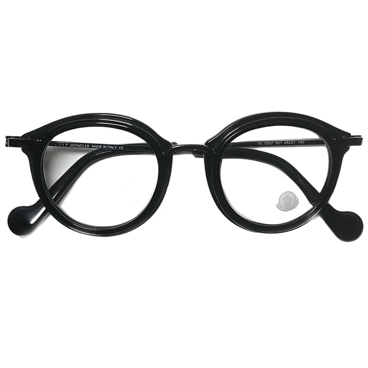 処分価格 Moncler メガネ 正規新品 モンクレール 付属品付き ML5007 /V 001 イタリア製_画像1