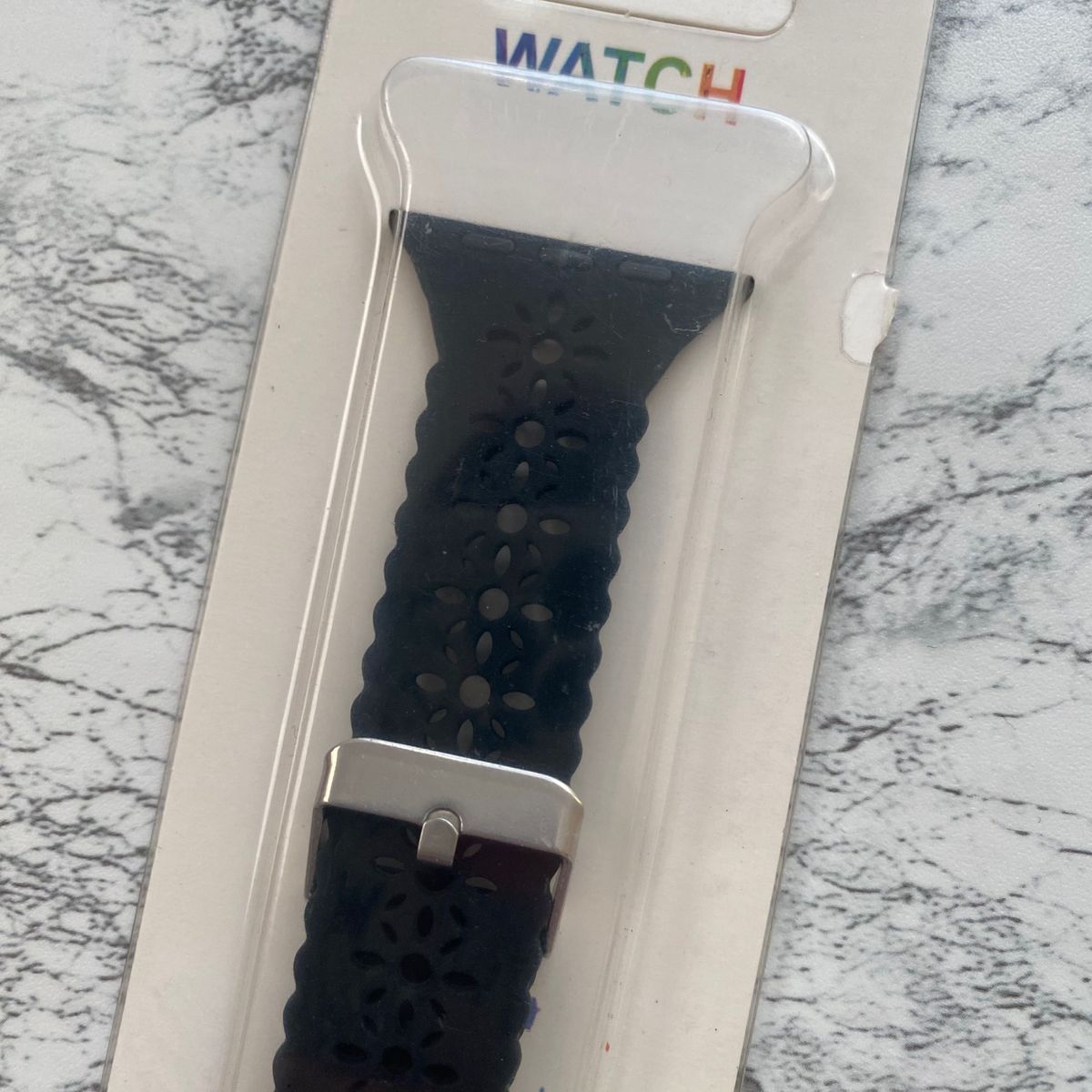 コンパチブルApple Watchバンド　42/44/45mm ブラック　シリコン製　おしゃれ　耐久性　 黒