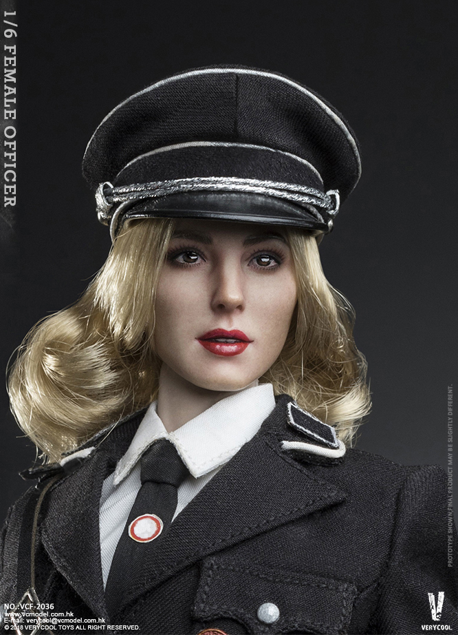 新品 1/6 WWⅡ ドイツSS女性オフィサー ブラック スーツ VERYCOOL製 VCF-2036_メーカーの参考画像です。