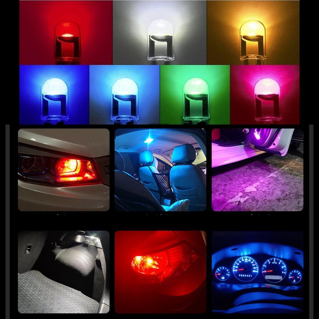 【ブルー】４個 LED T10 ポジション ナンバー灯 ルームランプ　12V　カー用品　カスタム　ドレスアップ_画像5