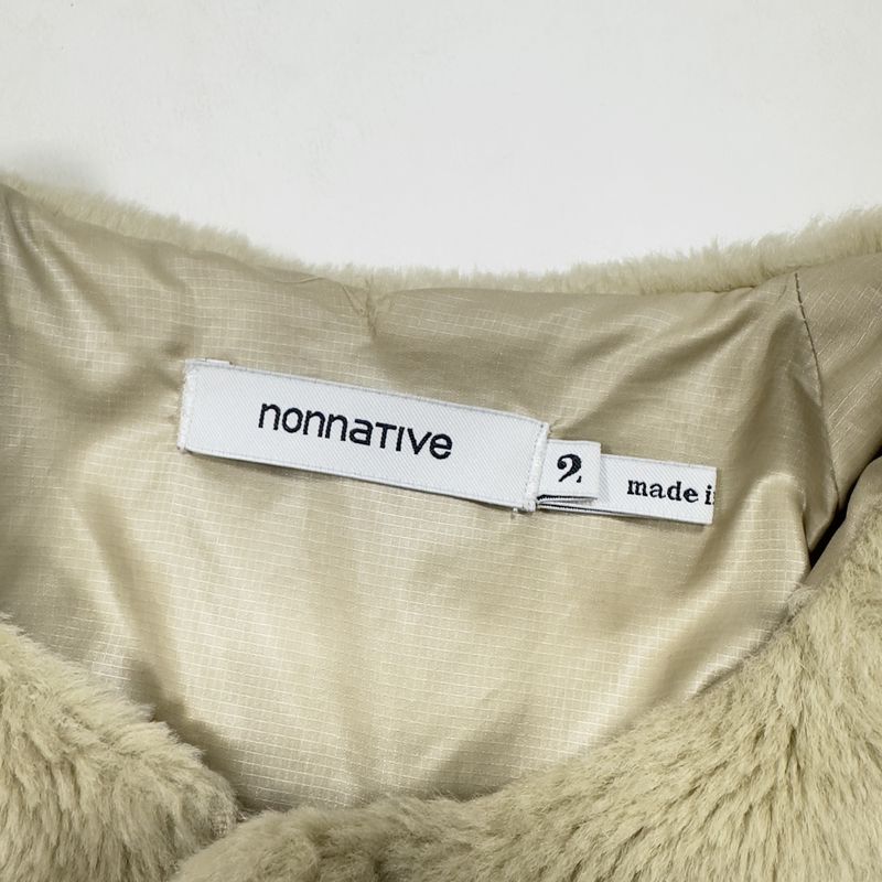 nonnative ノンネイティブ SOLDIER LONG CARDIGAN ACRYL HIGH PILE / NN-J3419 / サイズ:2 / ベージュ / アクリルパイル カーディガン _画像3