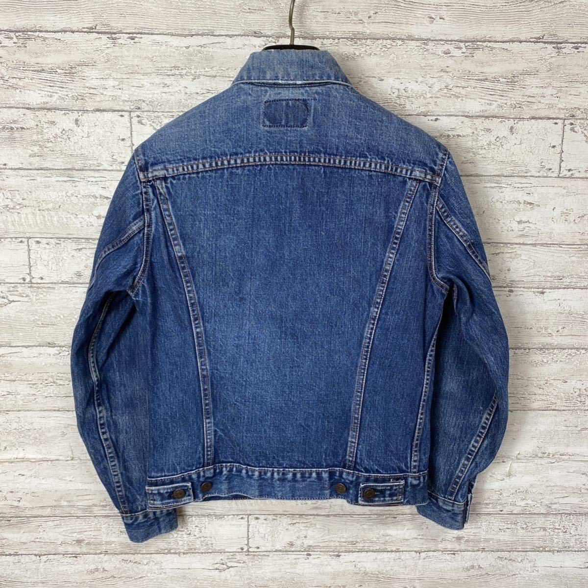 60's LEVI'S 70505 ビッグE ヴィンテージ デニムジャケット 推定サイズ38 色落ち◎ ボタン裏525 リーバイス オリジナル USA製_画像3