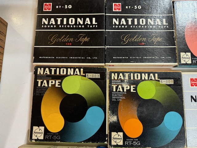 National HITACHI SONY ナショナル 日立 ソニー オープンリールテープ ５号 空リール １本 計１３本 USEDです_画像3