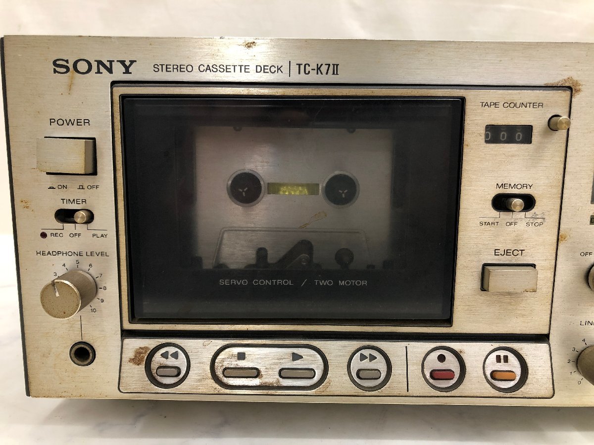 Y0755　ジャンク品　オーディオ機器　カセットデッキ　SONY　ソニー　TC-K7Ⅱ_画像3