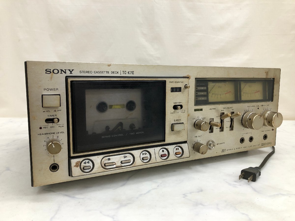 Y0755　ジャンク品　オーディオ機器　カセットデッキ　SONY　ソニー　TC-K7Ⅱ_画像1