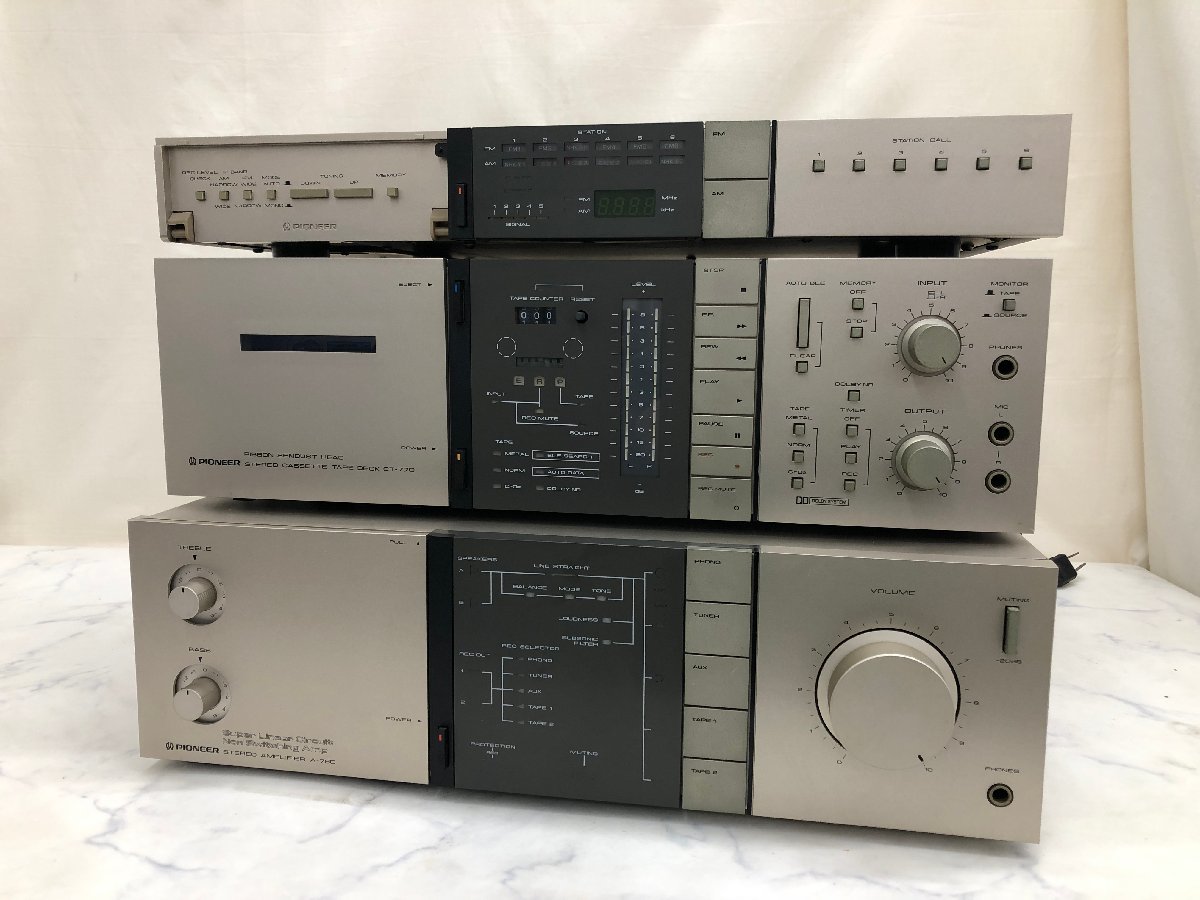 Y0946　ジャンク品　オーディオ機器　システムコンポ　Pioneer　パイオニア　A-780 / CT-770 / F-780_画像1