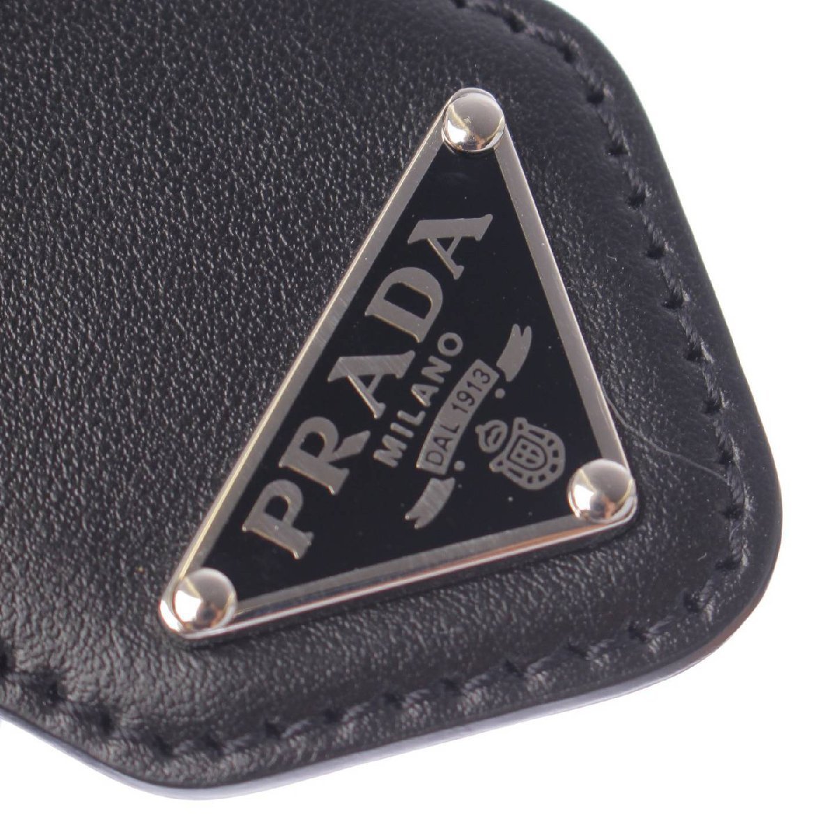 【プラダ】Prada　22年 ウール プリーツ ギャバジン ミディスカート P122UE ブラック 40 【中古】【正規品保証】200459_画像7