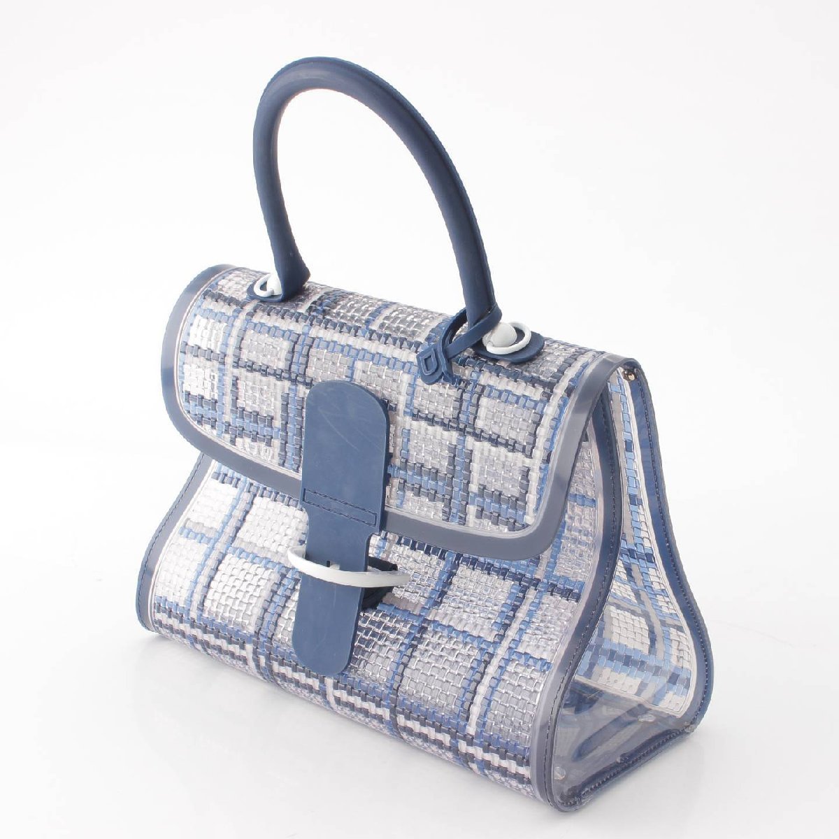 【デルヴォー】Delvaux　21SS限定 ブリヨンMM ドリーマー PVC ラバー ハンドバッグ AA0405ACQ049BLN ネイビー 【中古】200349_画像2