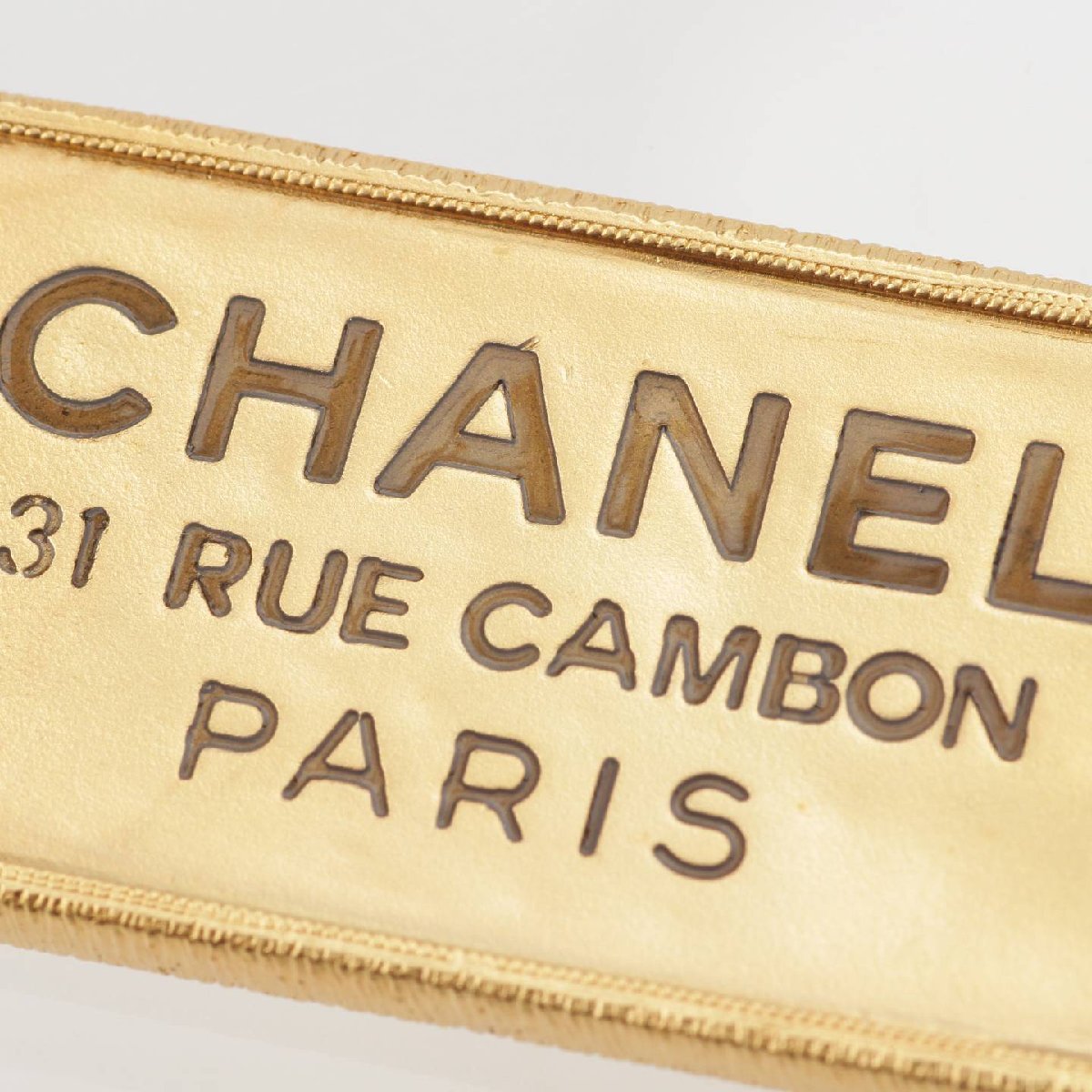 【シャネル】Chanel　F20V カンボンプレート パール ロゴ GP ブローチ ゴールド 【中古】【正規品保証】199183_画像4