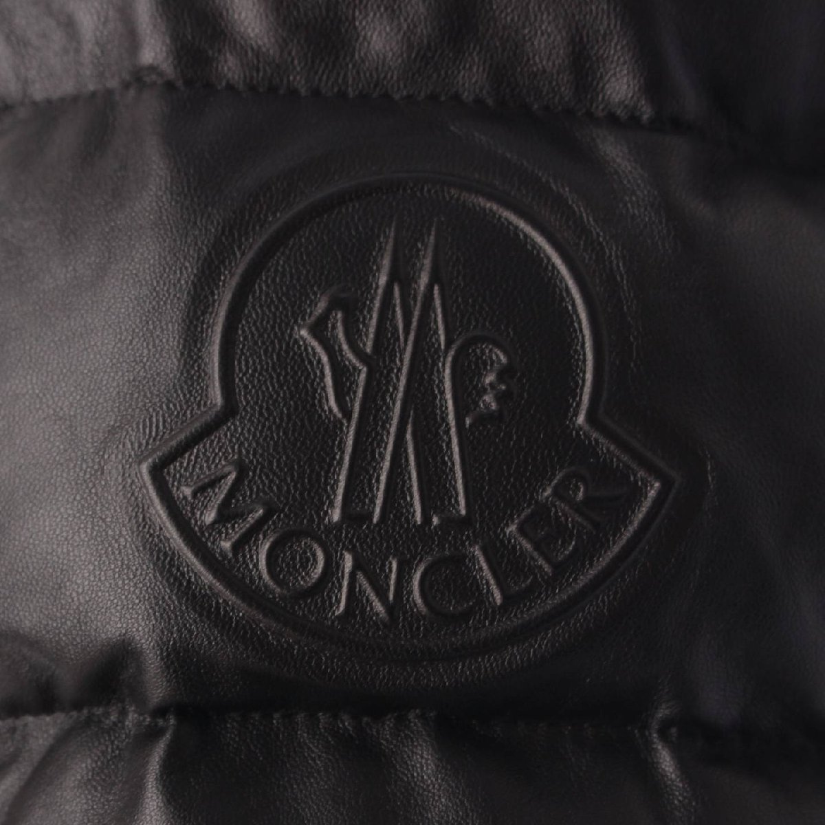 【モンクレール】Moncler　21年 メンズ GEBROULAZ レザー ダウンジャケット 50118 ブラック 3 【中古】【正規品保証】202113_画像6