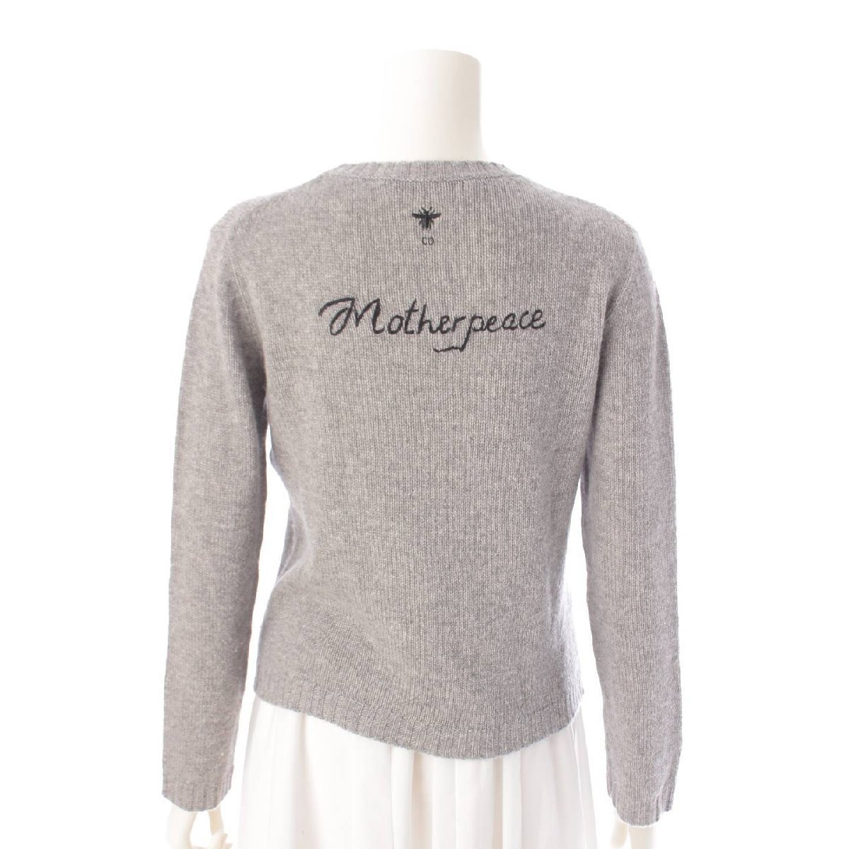 [ Christian Dior ]Christian Dior wheel of fortune cashmere long sleeve knitted sweater gray 36 [ used ][ regular goods guarantee ]202136