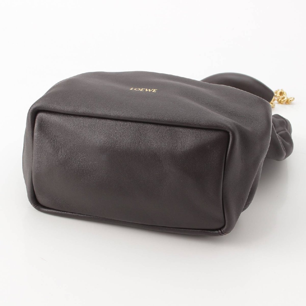 【ロエベ】Loewe　スクイーズ スモール ナパラム チェーンショルダーバッグ A914NCHX01 チョコレート 【中古】【正規品保証】199220_画像4