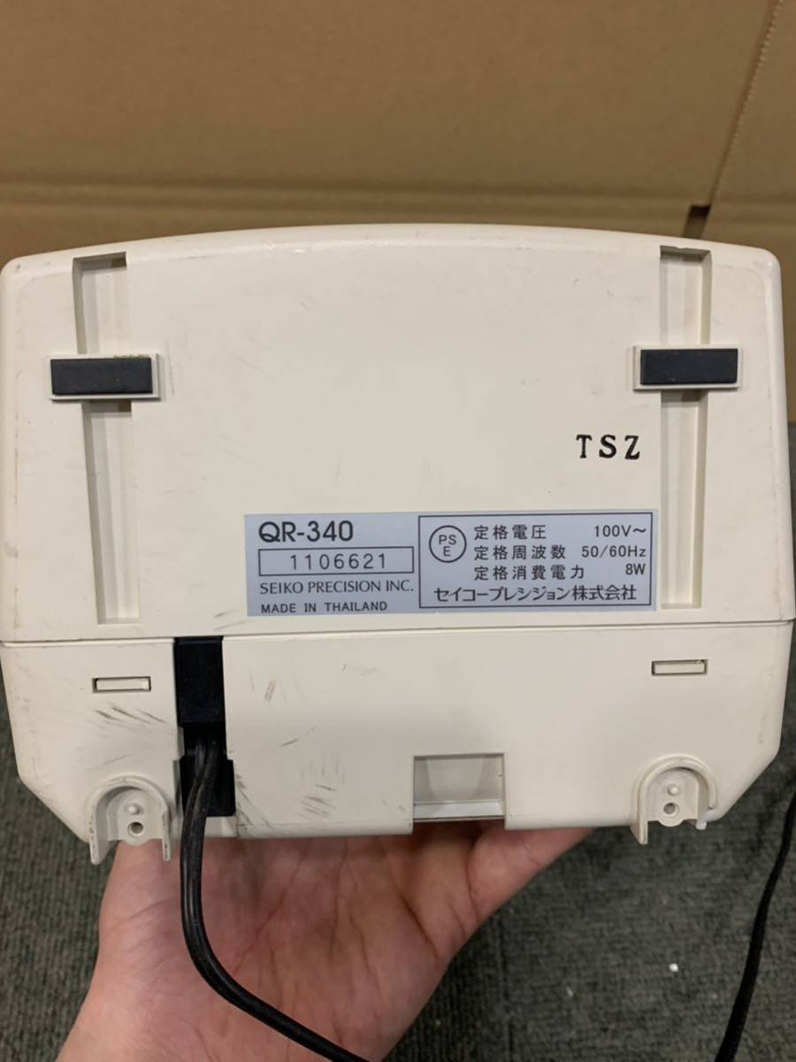 SEIKO セイコー タイムレコーダー QR-340 中古　作動品　タイムカード39枚付き_画像9