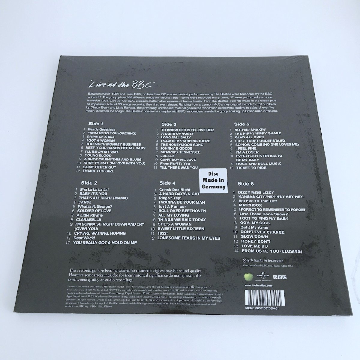 【未開封】LP/ THE BEATLES / LIVE AT THE BBC / 未開封 ドイツ盤 3枚組 リマスター APPLE 3758940 40218-3621_画像2