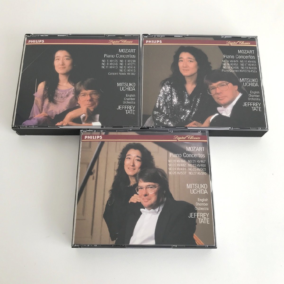 CD/ 10CD / 内田光子、テイト、イギリス室内管 他 / モーツァルト：ピアノ協奏曲全集 / 国内盤 BOX PHCP-1271/80 40227M_画像5