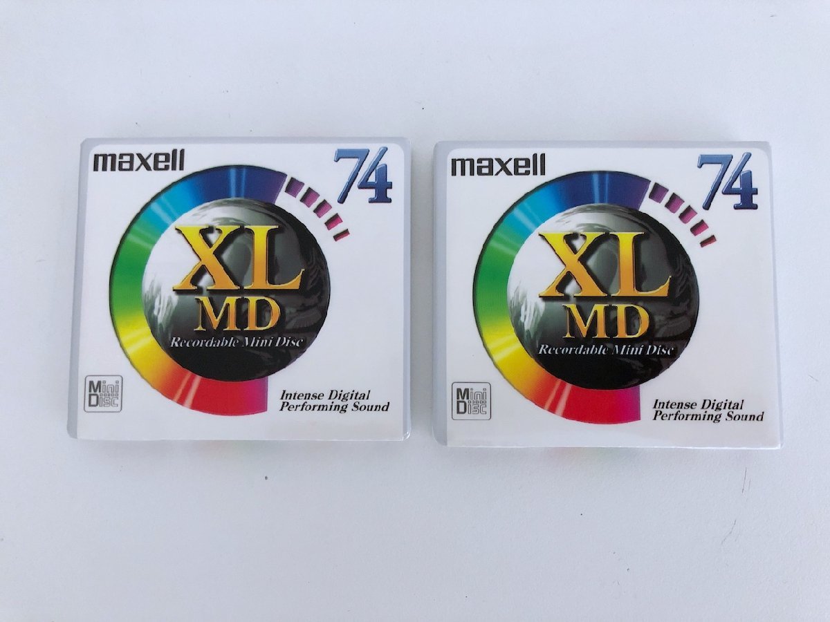 【未開封】MD 2枚セット MAXELL XLMD-74 ミニディスク_画像1